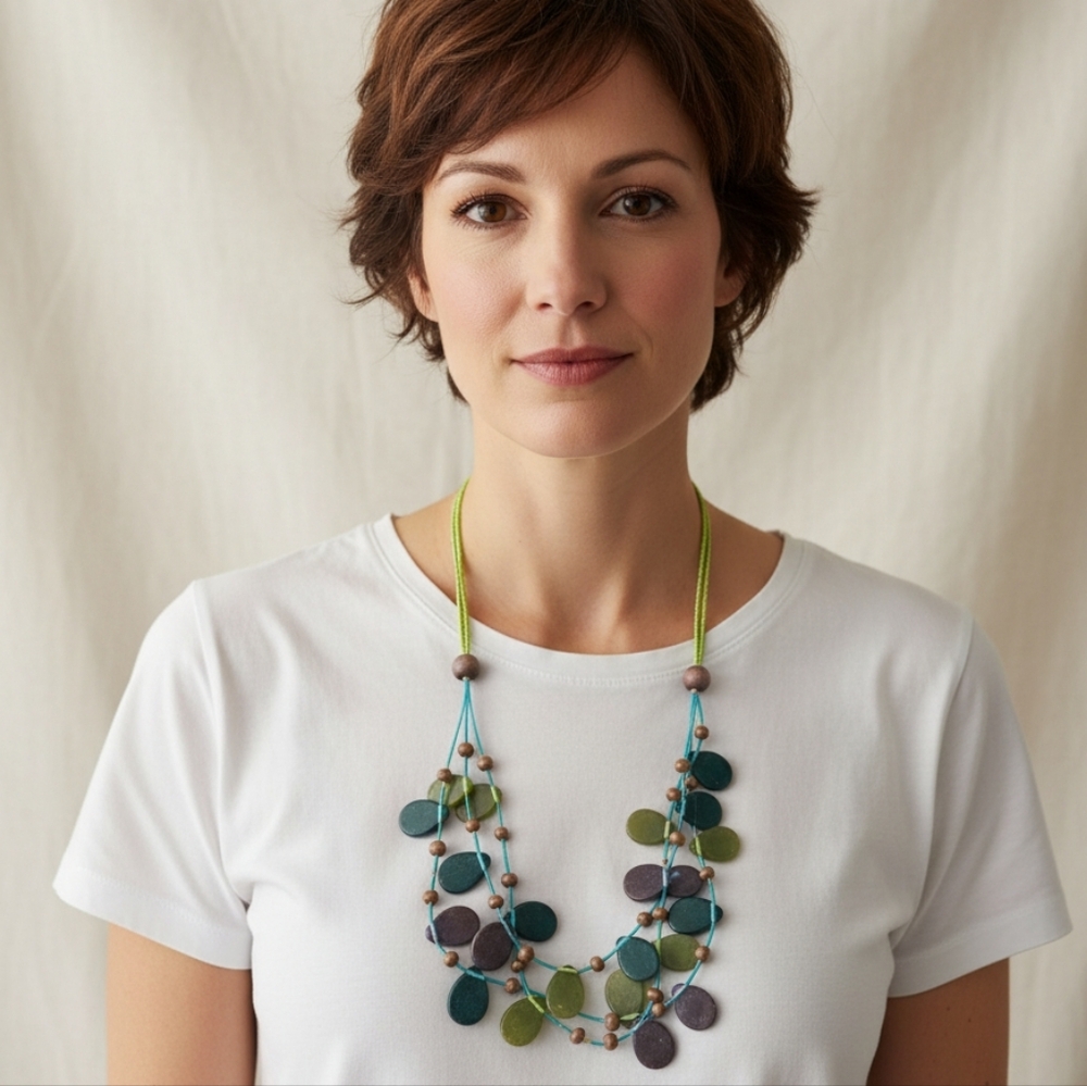 Green Dangle Necklace